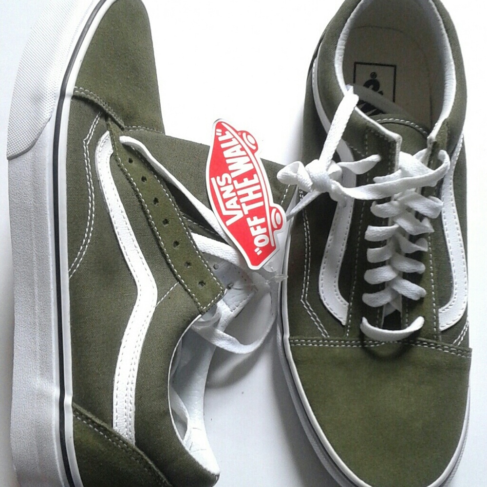 New Vans Green Old Skool Shoes